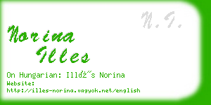 norina illes business card